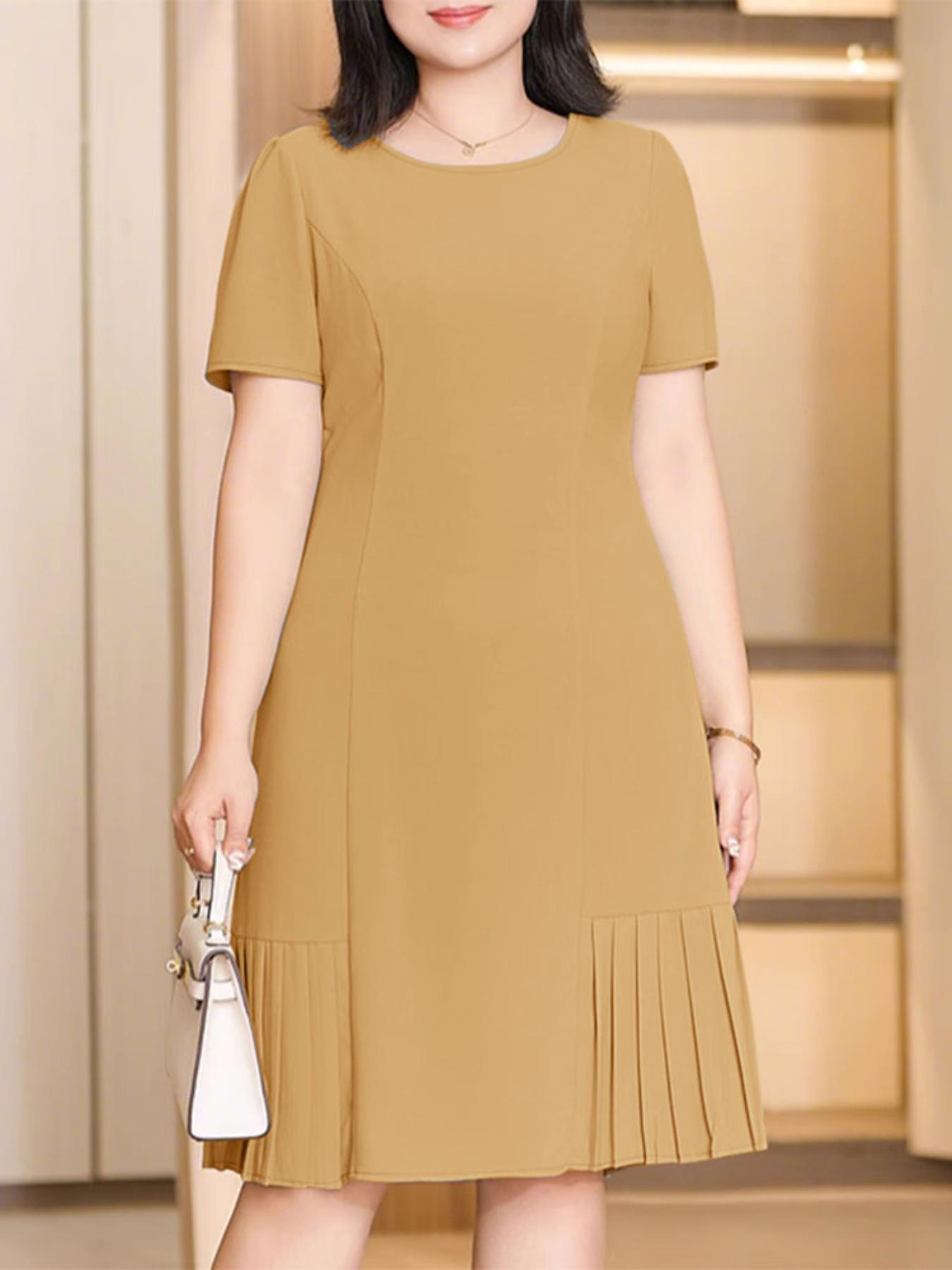 dresses for short fat women sold on Temu Canada