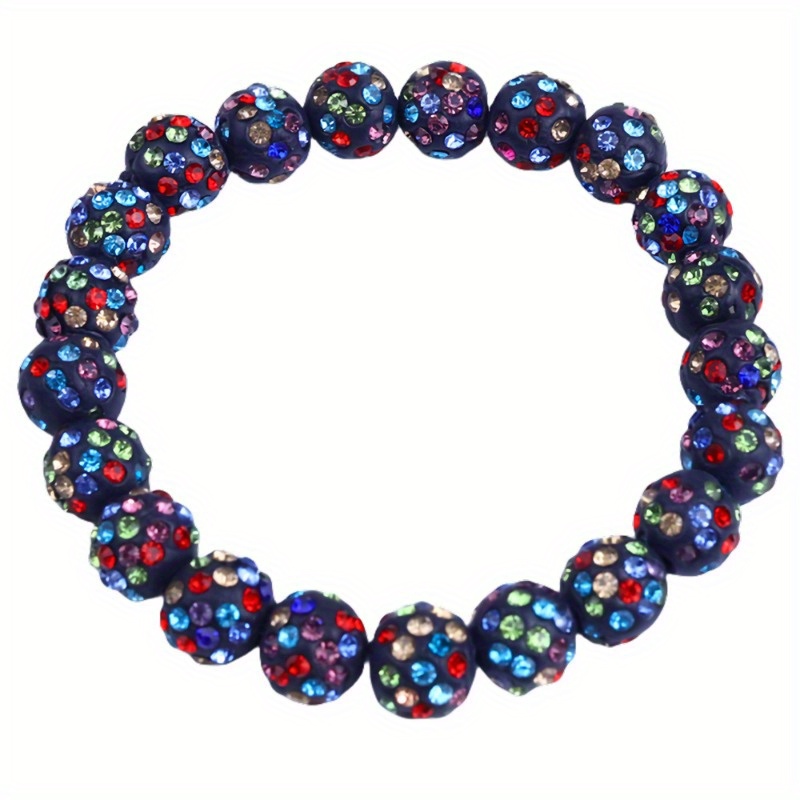 Glittery Sequin Baseball Bracelet for Men & Women
