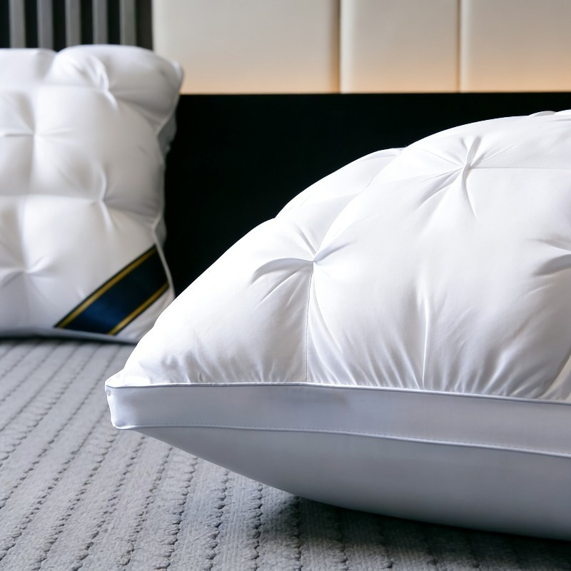 2 Pack 5-Star Hotel Luxury Pillows, Polyester Filling, Suitable for All Seasons. Ideal for RV, Home and Bedroom. Size: 48.26x73.66cm