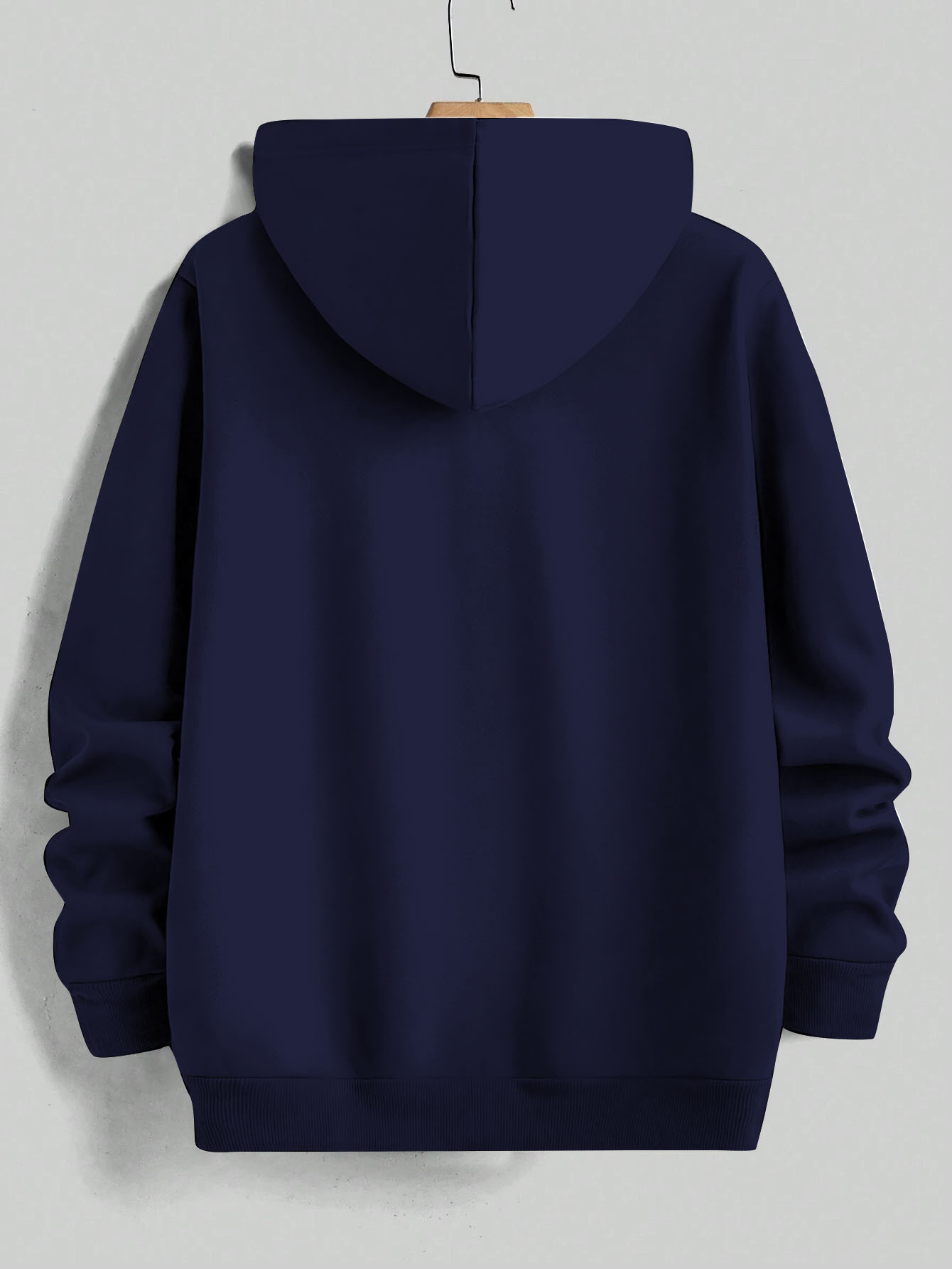 Men's Fleece Hooded Sweatshirt with Monaco Racing Sponsor Logos - Soft Polyester Winter Warmth, Light Grey Casual Pullover, Long Sleeve Graphic Hoodie for Motorsport Events & Casual Attire