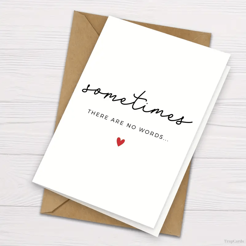 TEMU 4pcs (2 Greeting Cards + 2 Envelopes) Occasionally, Conveys Words. Card - A Greeting Card - You In Grief - Design - For Anyone
