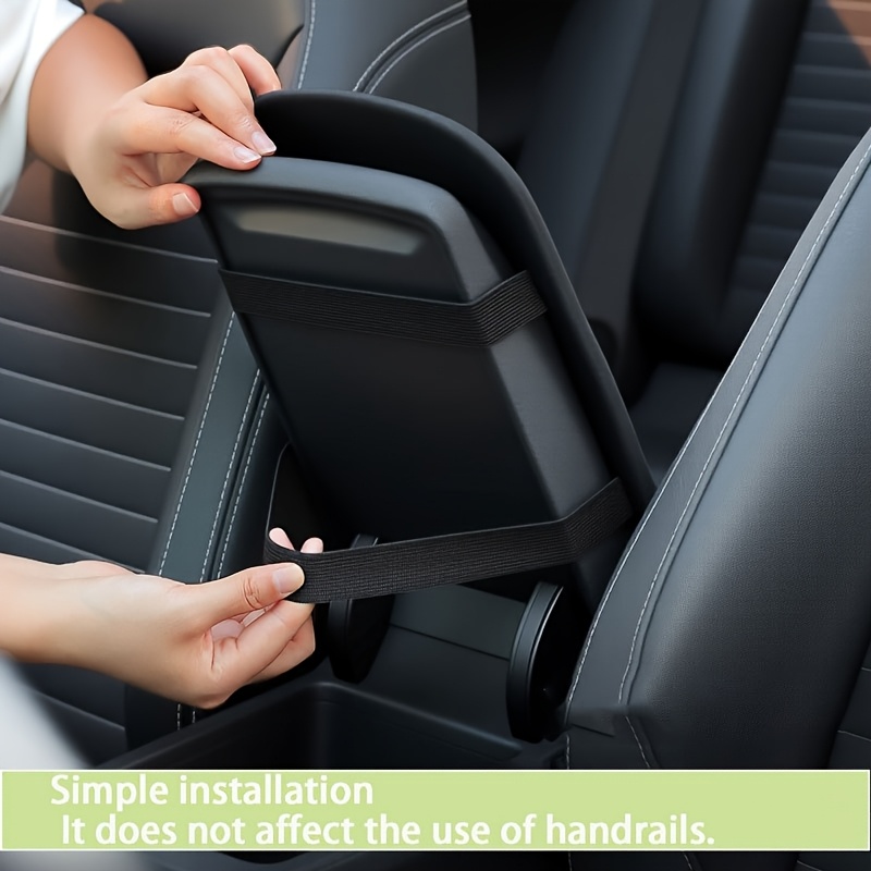 1 Car Armrest Pad, Center Console Riser Pad, Black, Suitable for Car Interiors, Armrest Cover, Car Armrest Box Riser Pad, Universal Fit, the Perfect Gift Choice for the New Year