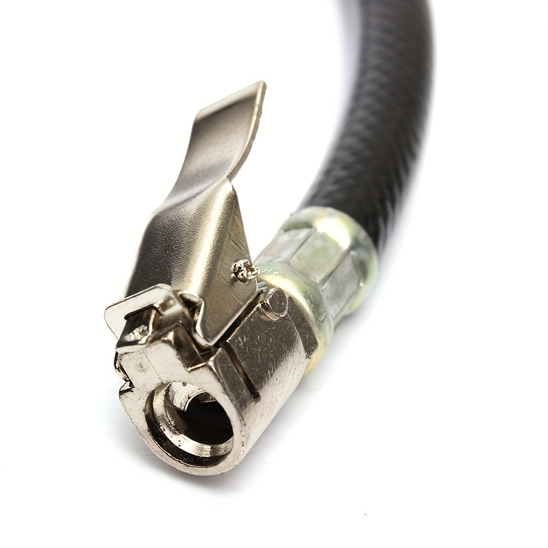 прочный шланг из синтетической резины для накачивания шин, оснащен манометром, подходит для автомобилей, мотоциклов и велосипедов - простая установка, аксессуар для воздушного насоса премиум-класса,   подходит для накачивания автомобильных шин, без аккумулятора Детали 3