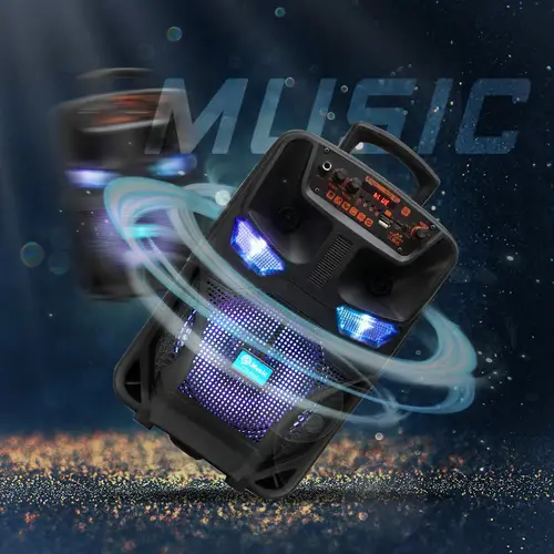 3000w portable wireless with 8 inch subwoofer usb rechargeable wireless fm radio and remote control events bars and parties wireless speakers