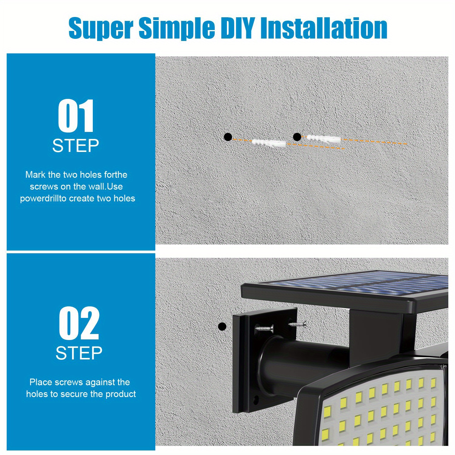 Solar Outdoor Lights with Remote Control