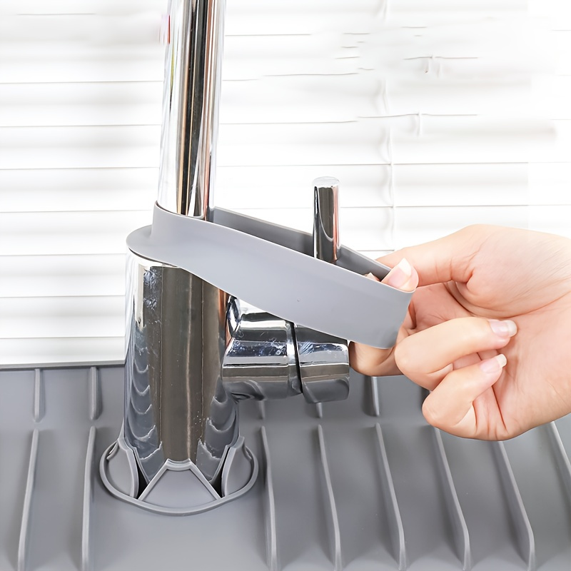 1 high   splash proof kitchen faucet fixing ring and drain plug leak proof and   suitable for narrow edge single handle sinks   without tools compatible with modern sinks splash proof flexible material details 1