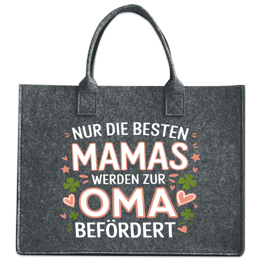 E-shop Filzhandtasche, Damen-Tragetasche, Praktische Pendler-Tasche für die Arbeit, Einkaufstasche, Stylische Reisetasche, Leichte Schicke Strandtasche