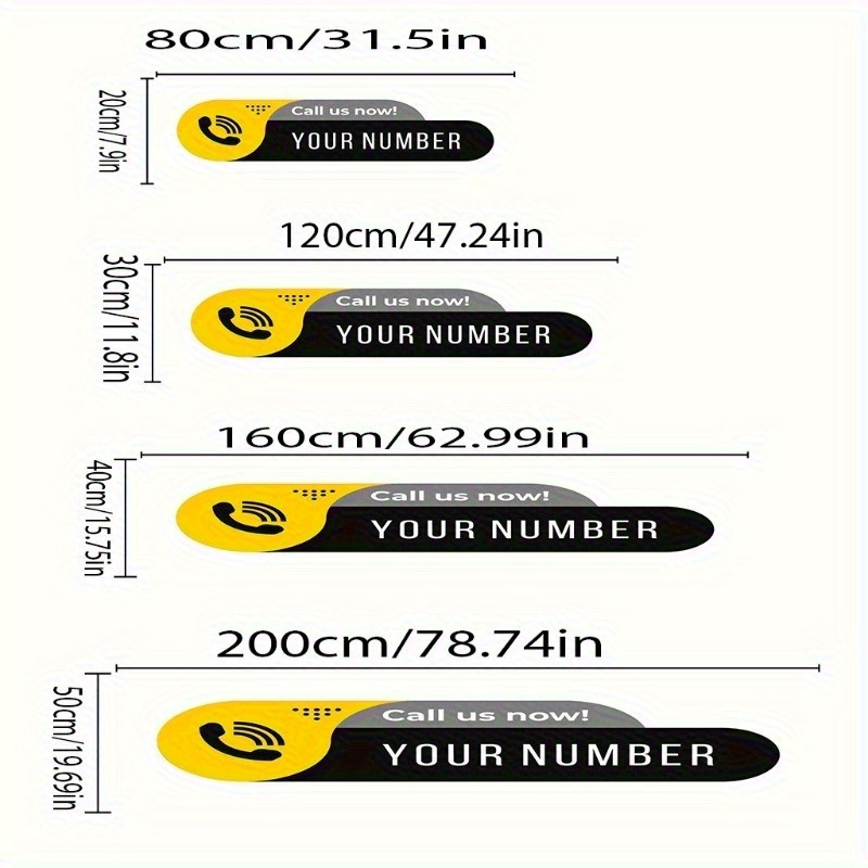 TEMU Stickers - Large Commercial Truck Decals, Waterproof And Uv Resistant, Abrasion-resistant, Personalized Business Logos, Decoration For Small ,