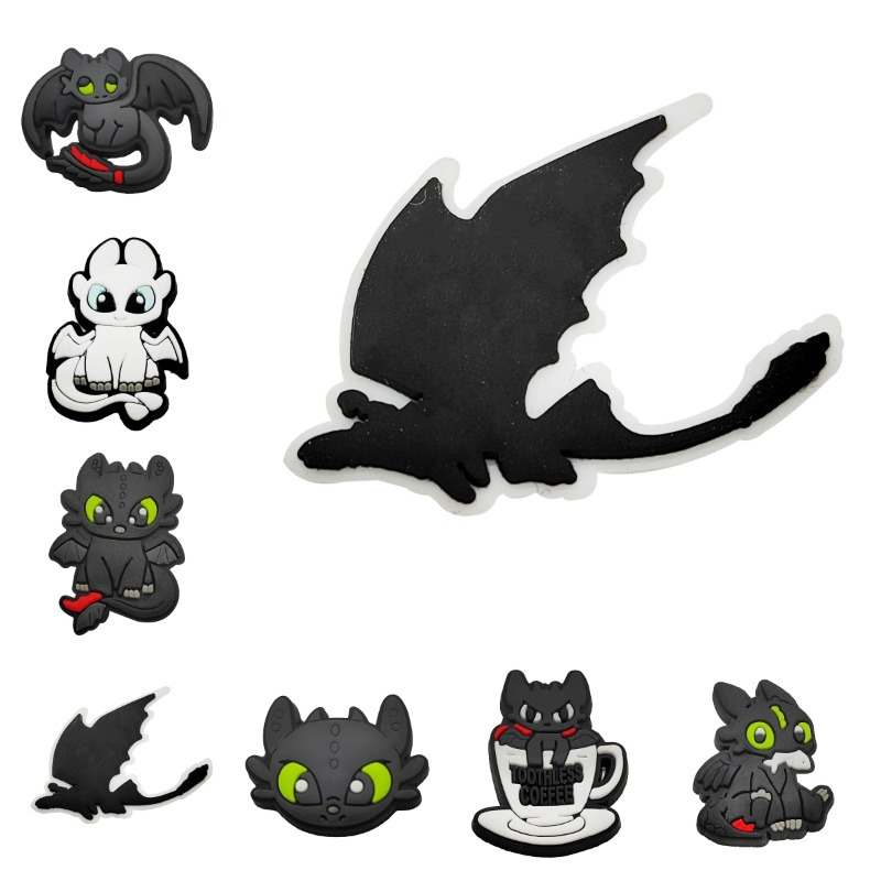 

8pcs Shoe Charms Set, Pvc Soft Rubber Shoe Accessories, Cute Animal & , Shoe Decoration Gift