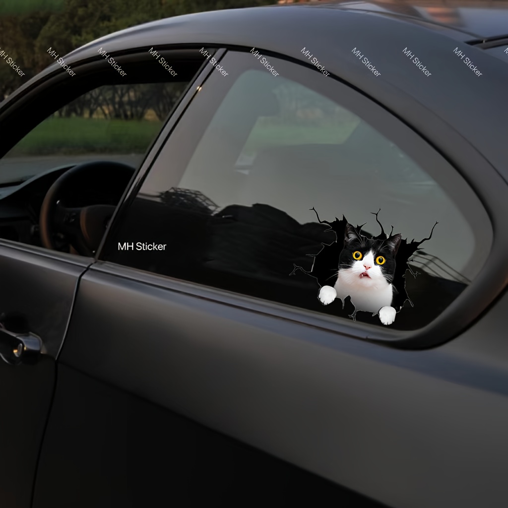 

Tuxedo Cat Vinyl Decal - Matte , Laptops, Car Windows, Trucks & More - , Single-use Sticker