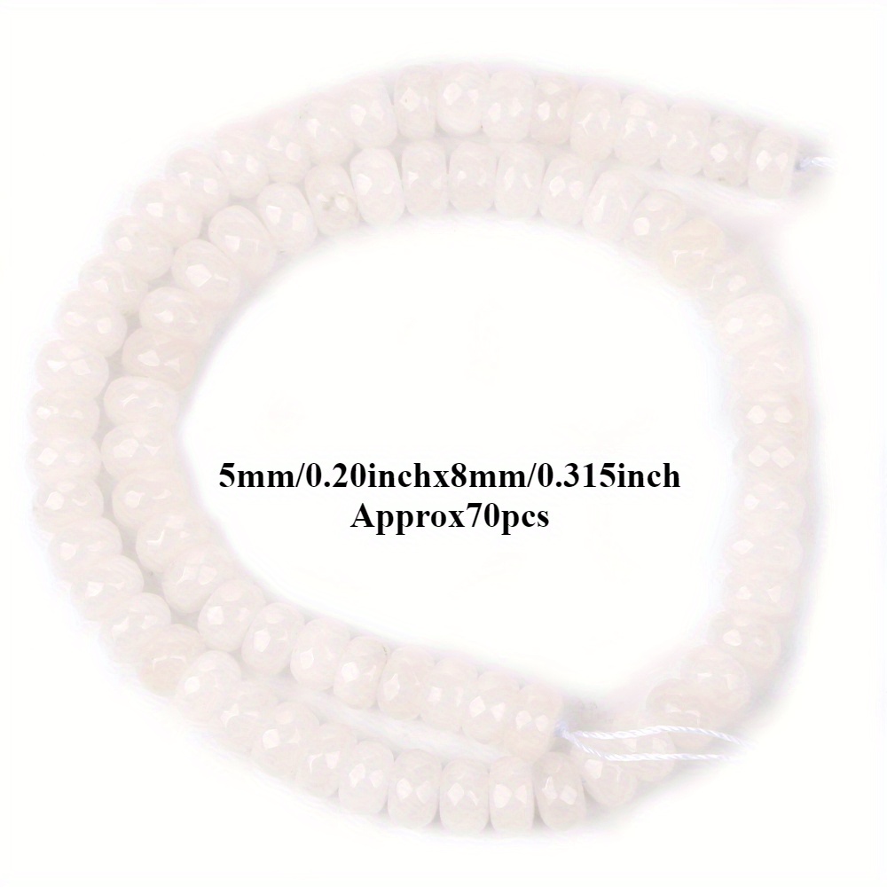 Natural Faceted Rondelle Stone Beads for Jewelry Making