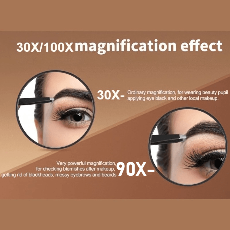 90X HD Distortion-Free Magnifying Makeup Mirror with Suction Cup