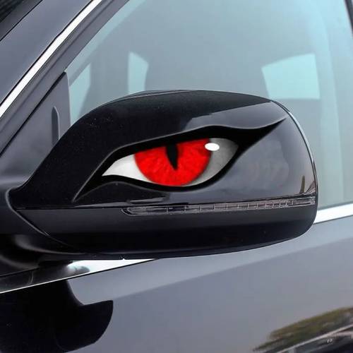 paquete de 3 calcomanías para coche de con ojo de - decoraciones dominantes para retrovisor | impermeables, resistentes al sol y a los arañazos, estilo y moderno para vehículos ( para , camiones y suv)