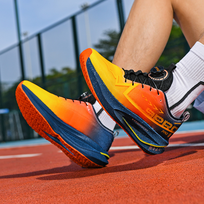 Lightweight And Breathable Unisex Outdoor Racing Shoes with a Non-Slip, Durable Sole, Designed for Running And High-Elastic Cushioning for Competitive Training