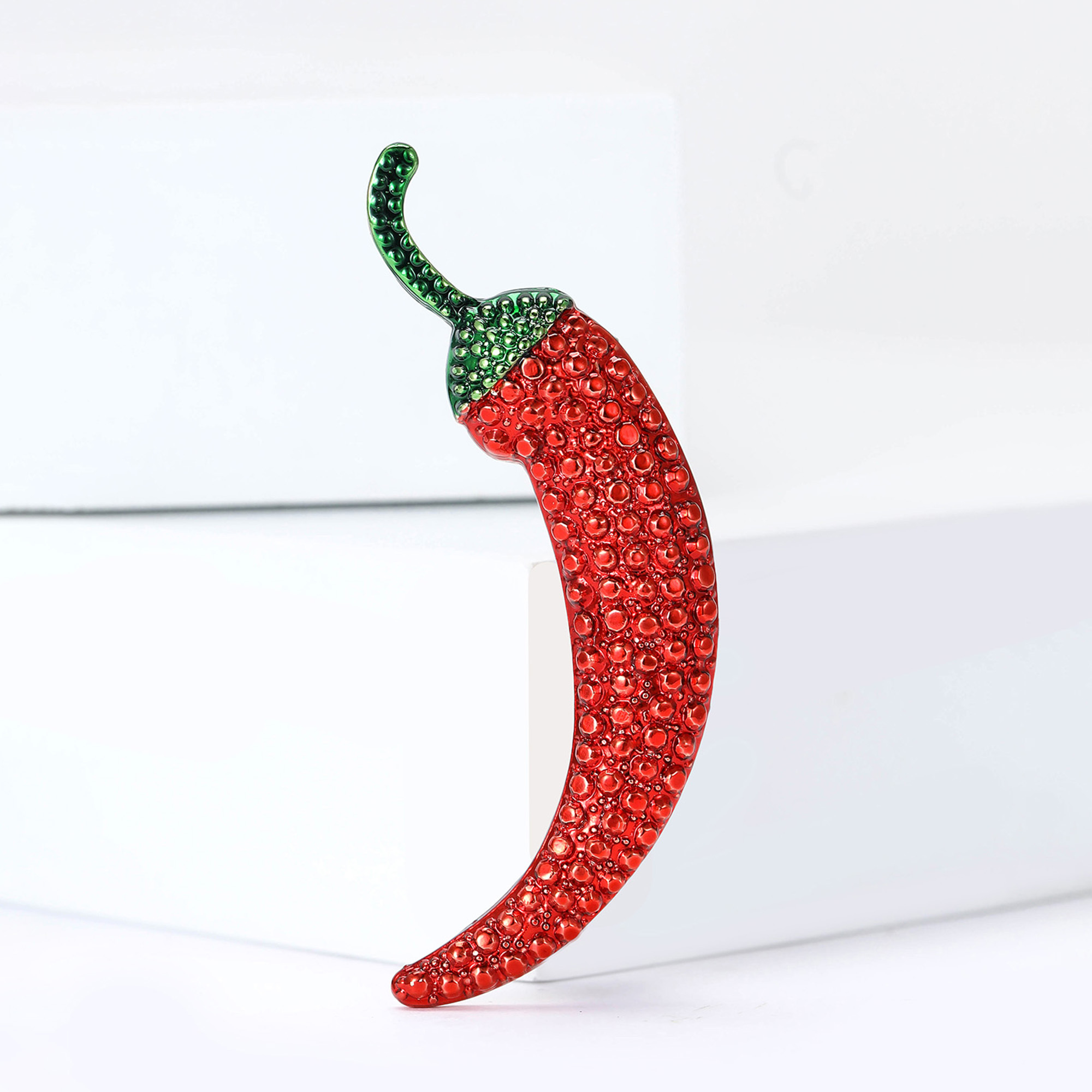 TEMU Broches de chile con pedrería de moda para mujer, unisex, alfileres de planta, insignias, para oficina casual, , regalos para , accesorios de