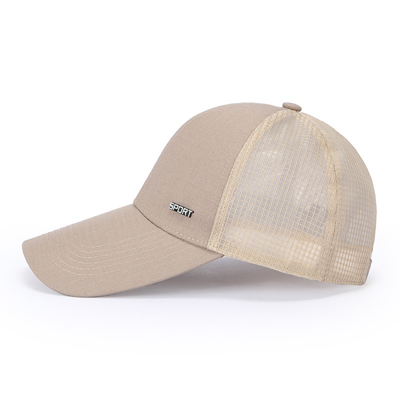 Men'S Summer Breathable Mesh Baseball Cap, Outdoor Sports Duckbill Hat, Korean Trendy Men'S Hat