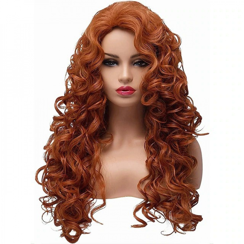 TEMU 1 Stylish Wig With Long, Curly Hair, Wear At Home And During Commutes