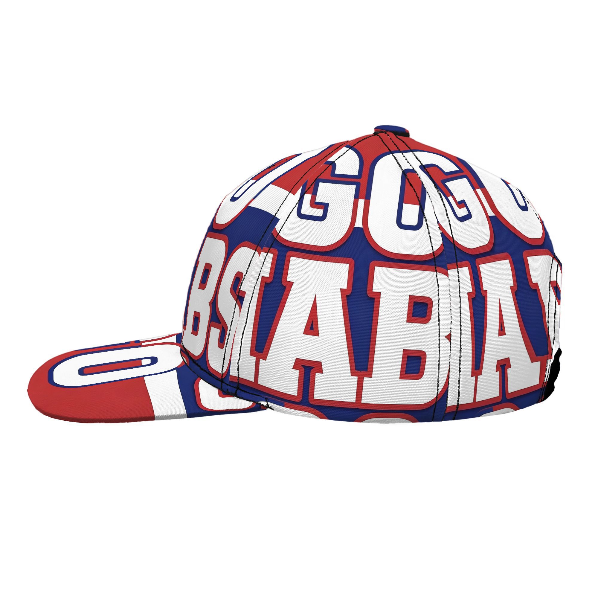 TEMU 1 Casquette de baseball imprimée tendance avec slogan GO de hockey sur glace - Douce et légère, idéale pour les sports de , le skateboard et les