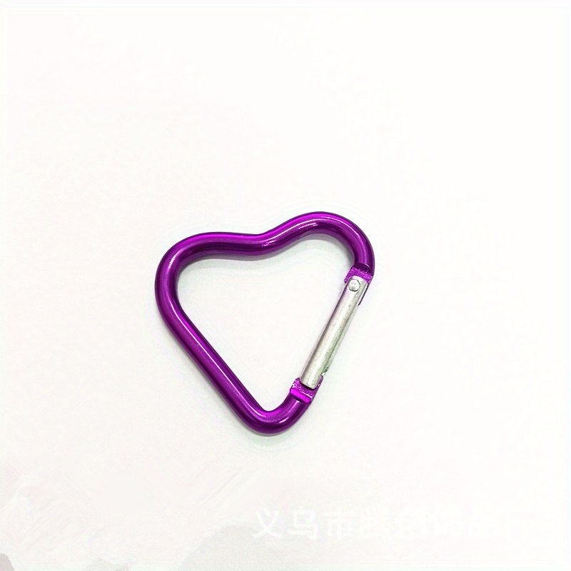 TEMU Love Peach Heart Heart Type Hook Aluminum Alloy Bag Hanging Love Heart