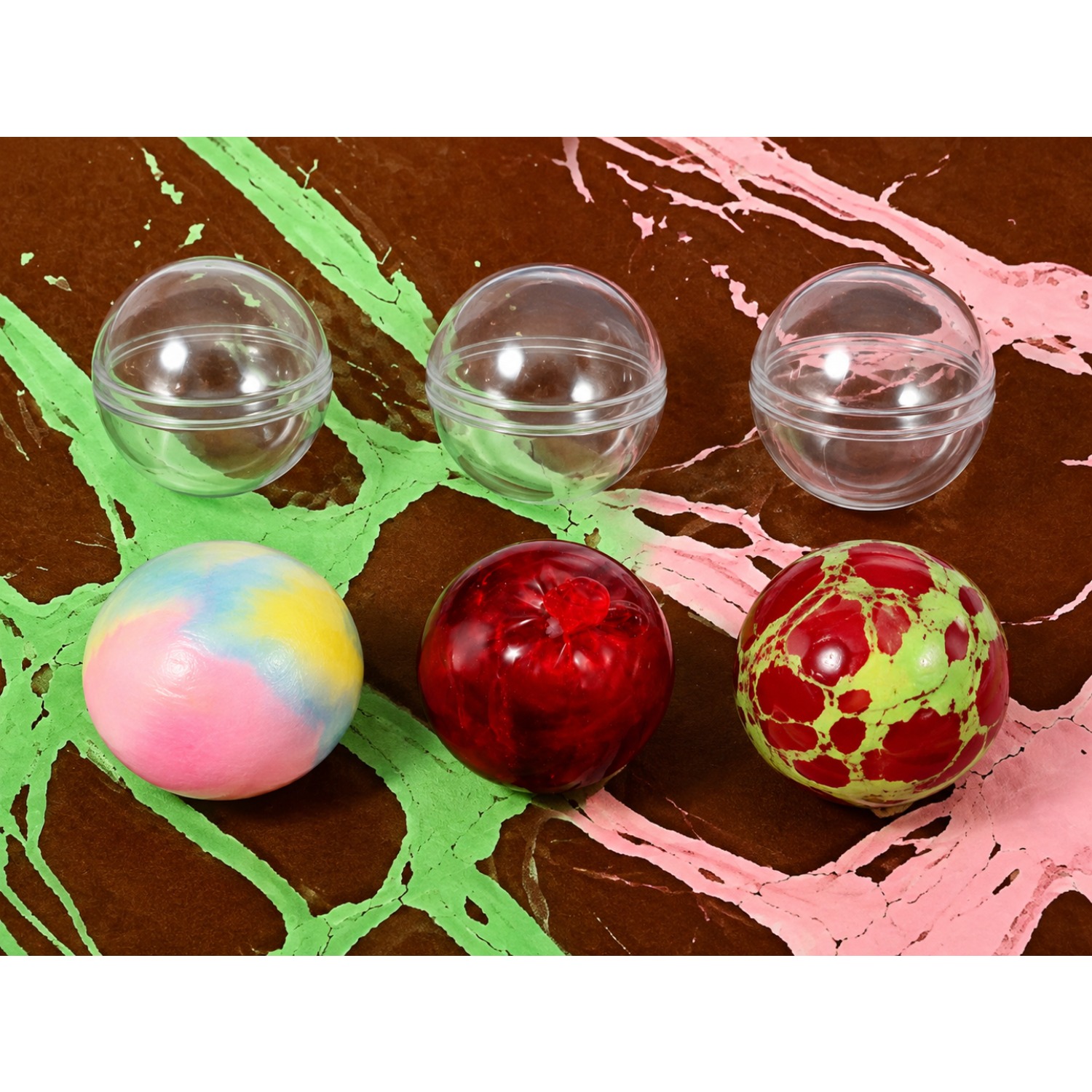 TEMU 3/4 pezzi di palline e con , giocattoli sensoriali ASMR da schiacciare, palline fidget colorate con , divertenti giocattoli antistress per