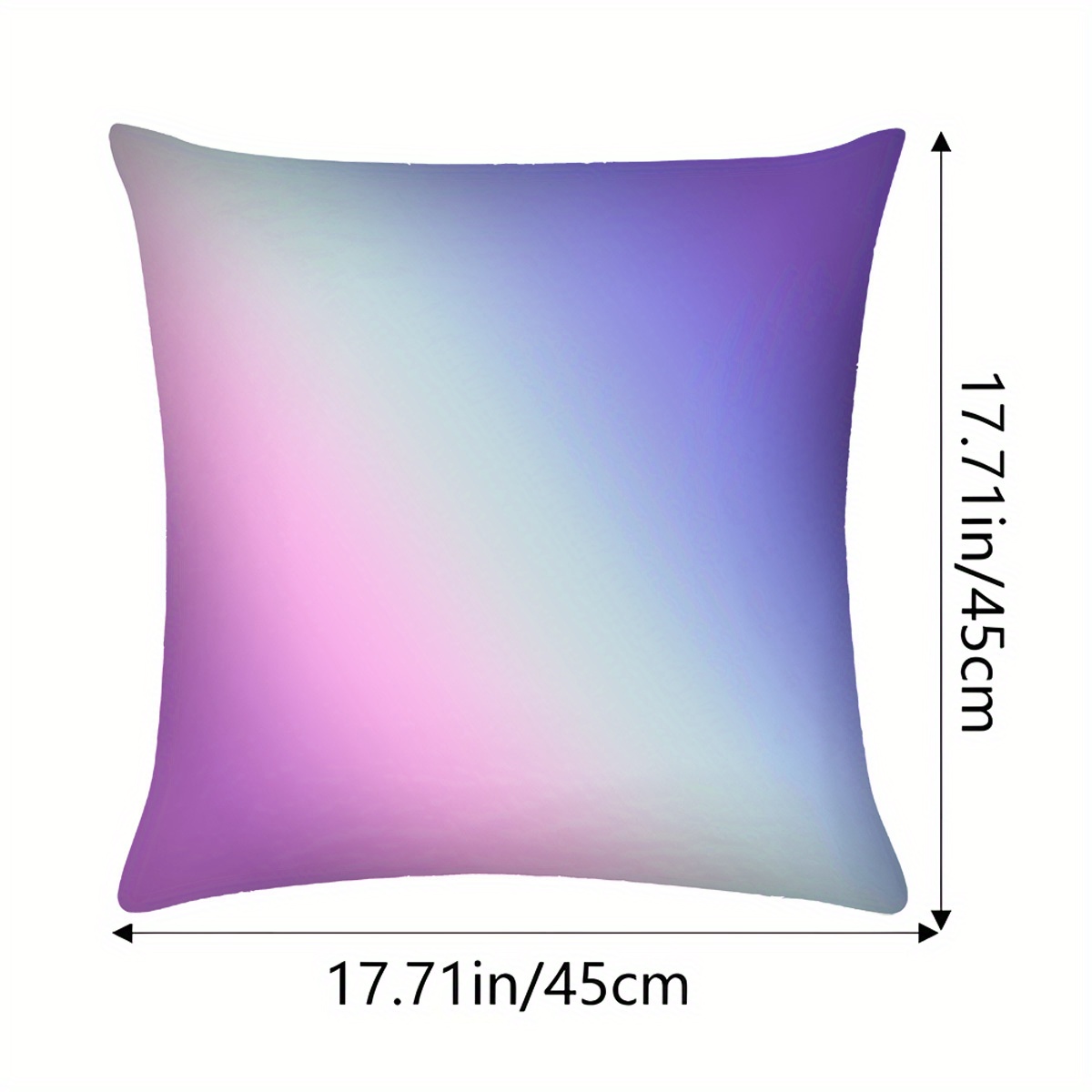 TEMU 1 Custom Name-decorated Pillowcase- Personalized Text Design, Soft Polyester Fabric, With Zipper Closure, Gradient Color Options, Suitable For