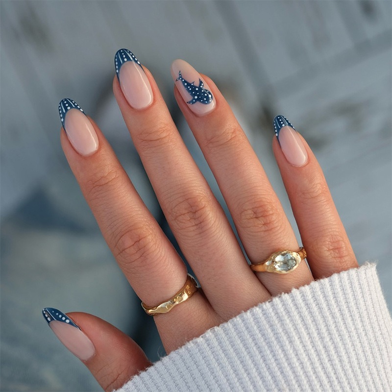 blue tip nails sold on Temu United States blue tip nails sold on Temu United States