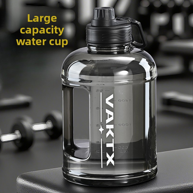 Large Capacity Water Bottle | Leakproof Sports Kettle for Gym And Outdoor |  Insulated Summer Fitness Jug with Straw | Trendy * Cup for Men Women |  Heat-Resistant Portable * with Time Marker