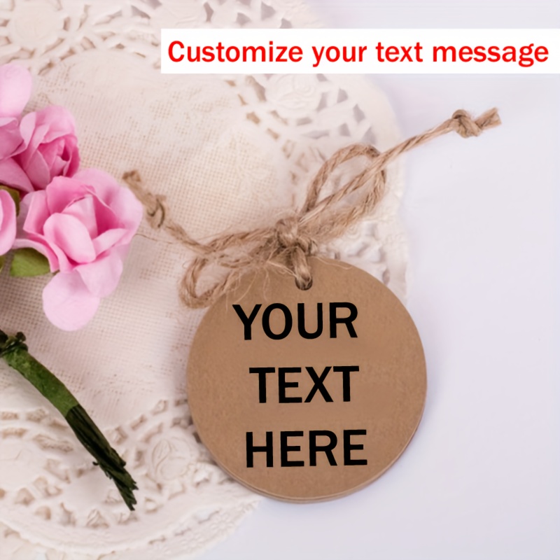TEMU Customizable Text 60pcs Paper Cards With - Suitable For Weddings, Bridal Showers, Anniversaries, And Thank-you Gifts - Perfect For Weddings, New
