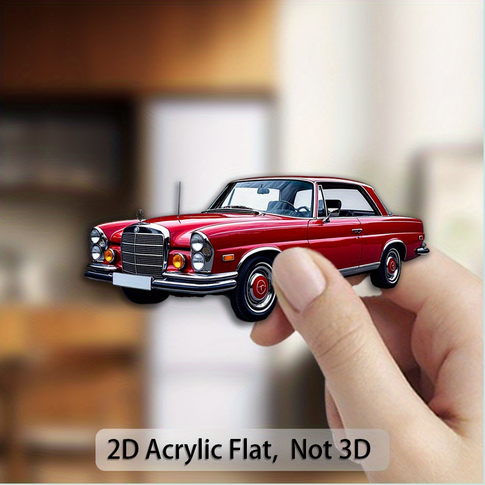 TEMU 1pc Decorative Plaque And Ornament, Vintage Design Refrigerator Magnet, Acrylic Decoration, Suitable For Refrigerators, Mailboxes, Party