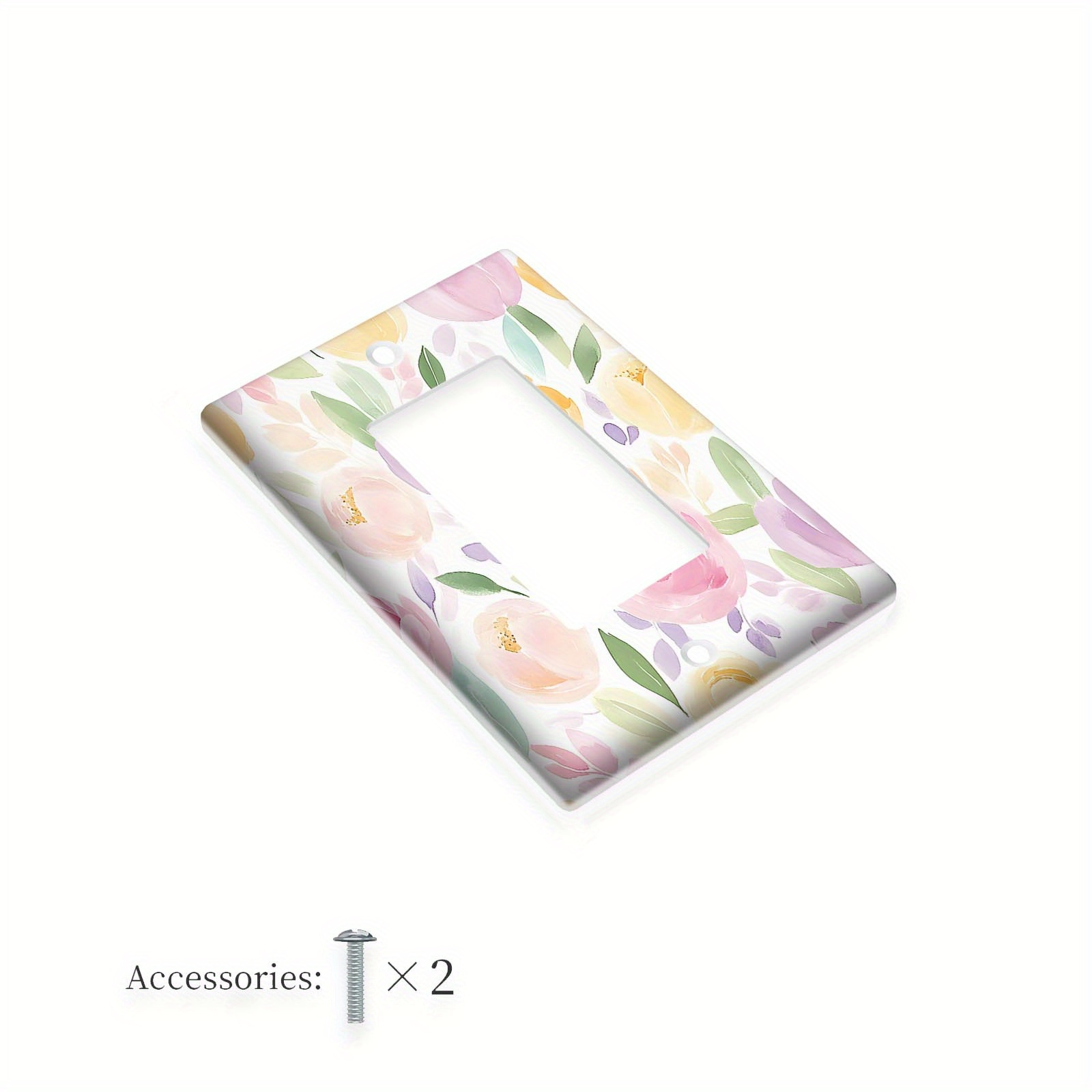 TEMU 1pc Housse d'interrupteur Boho | Plaque d'interrupteur et caches de prises décoratifs pour la décoration électrique de cuisine et de chambre à