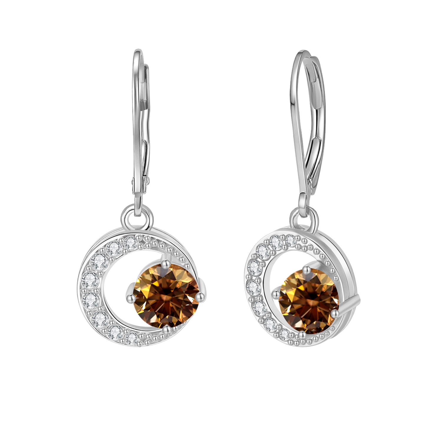 Men's Moissanite Earrings with Hypoallergenic Hooks, Gift for Him