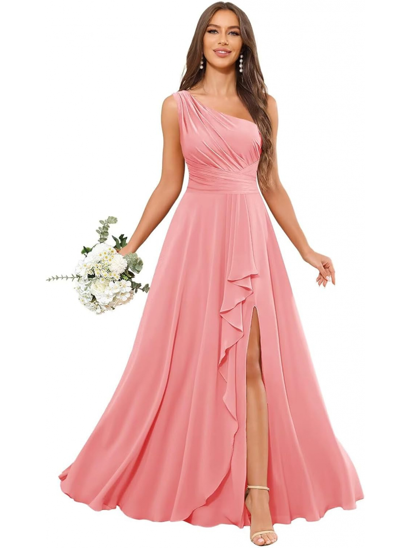 bridesmaid dresses pink sold on Temu United States
