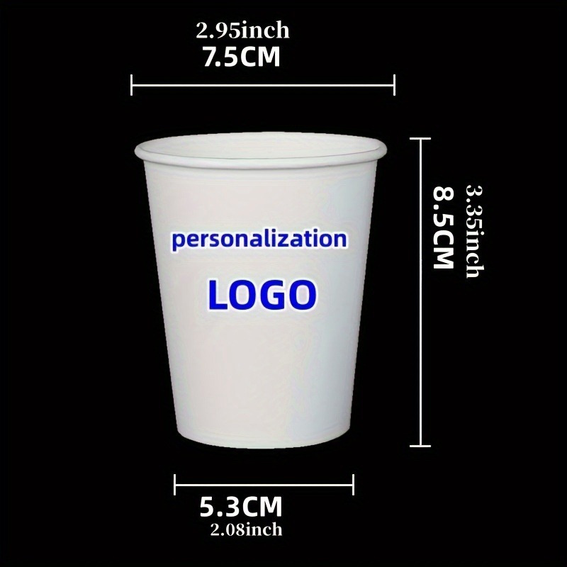 personalizирани 200/500/1000 парчиња logo хартиени чаши, дебели хартиени чаши, кафе чаши, соја млеко чаши, канцелариски хартиени чаши, ресторани, кафе, пијалаци, погодни за компанија ресторани и хотели на отворено. детали 3