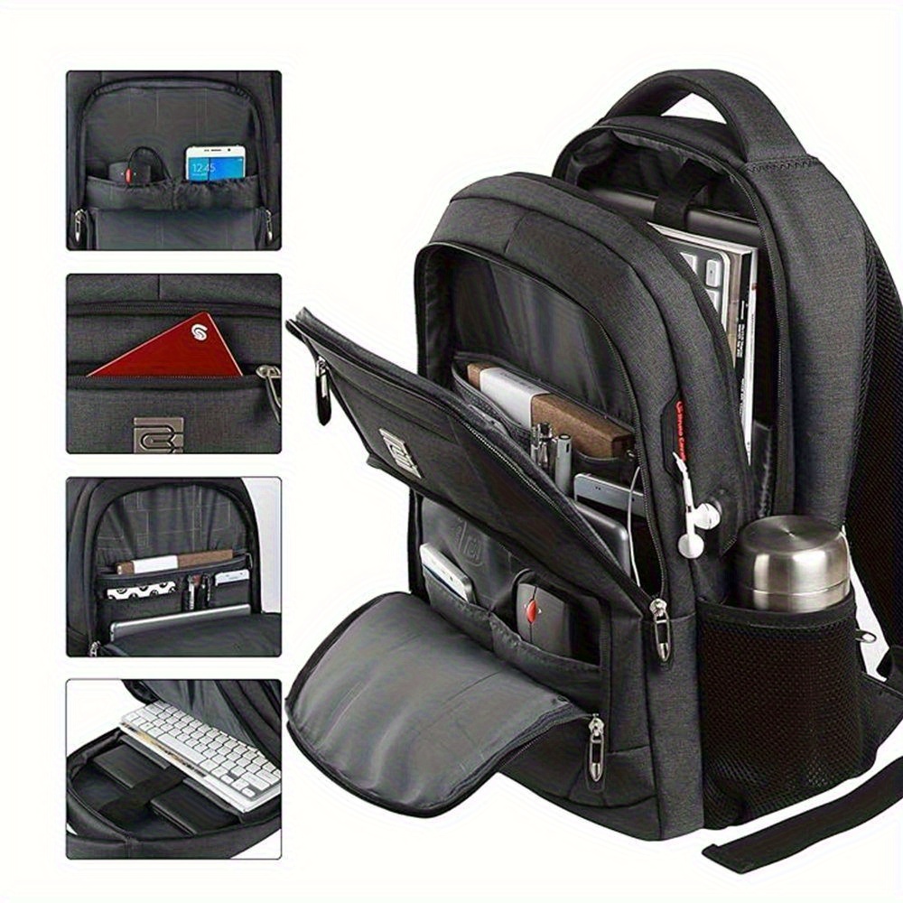 E-shop Reise-Rucksack, Laptop-Rucksack 30L für Frauen und Männer, Schule, College, Business, Arbeit, Buchtasche