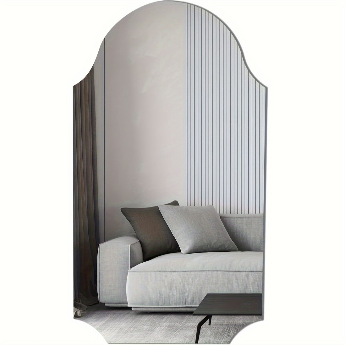 Acrylic Self-Adhesive Irregular Vanity Mirror for Makeup