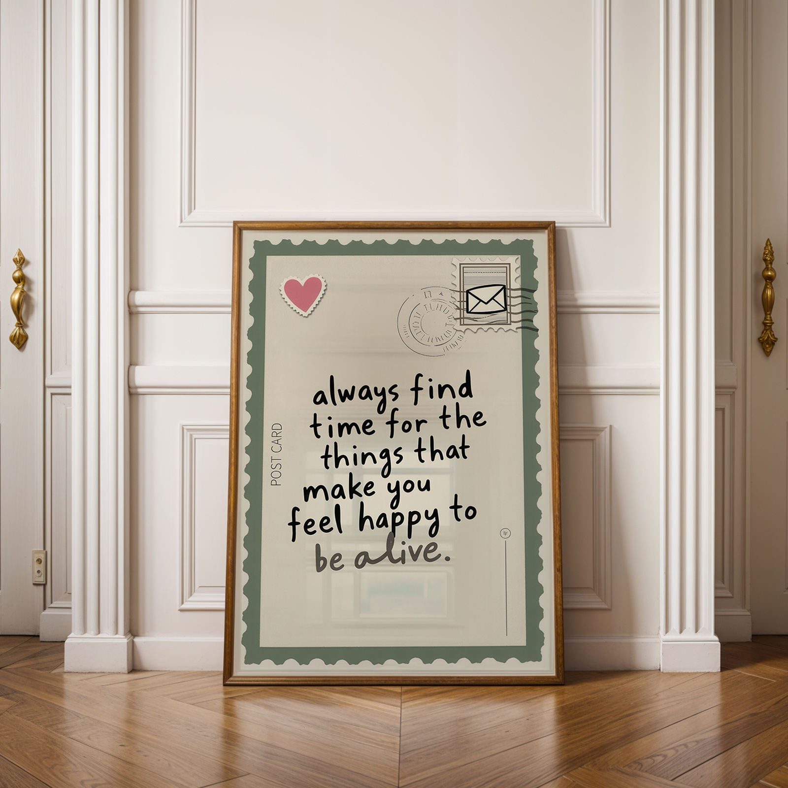 TEMU 2d Flat, 2d Flat, 1pc Wall Art Featuring Quote Posters In A Trendy Retro Aesthetic. This Postcard Print Encourages Positivity And Is Perfect For