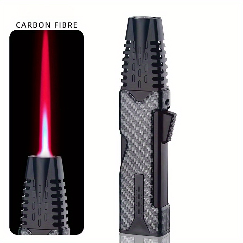 TEMU (without Butane Gas) Butane Gas Lighter 360&deg; Use Metal Outdoor Windproof Jet Lighter For Camping For Men