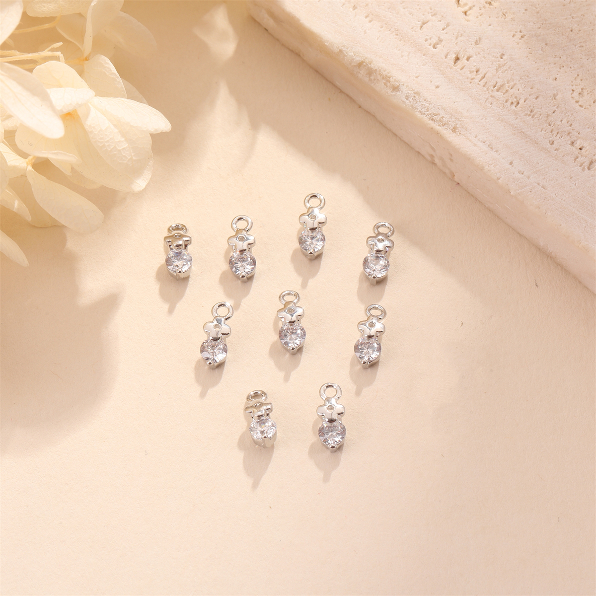 3pcs Christmas Copper Synthetic Zirconia Pendant Set