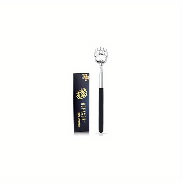 extendable back scratcher with non-slip grip - heavy-duty portable back massager, compact travel scratcher for dad, husband, grandpa - ideal her s day, christmas, birthday gifts for   - funny novelty stocking stuffers for adults, personal care accessory,  , durable construction, husband present, stretches into large land & mountain material, back scratching tool, hers day gift, great for providing good scratches, funny Product details 7