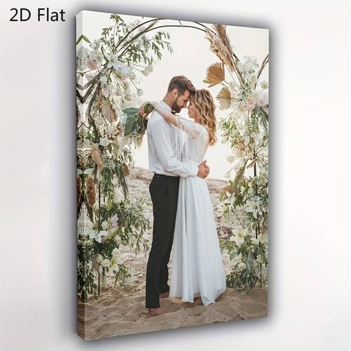 2d flat 2d flat 2d customized photo canvas prints unframed perfect personalized wall art for couples lovers made from high quality canvas material featuring a romantic beach wedding scene ideal for home decor