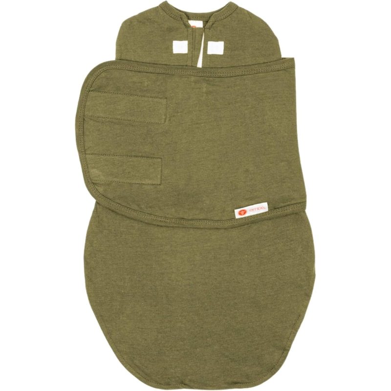 2-Way Starter Swaddle Blanket | 2.72-6.35 KG, Diaper Change & Unswaddling, in and Out Design, Warm Up or Cool Down for 0-3 Months (Moss)