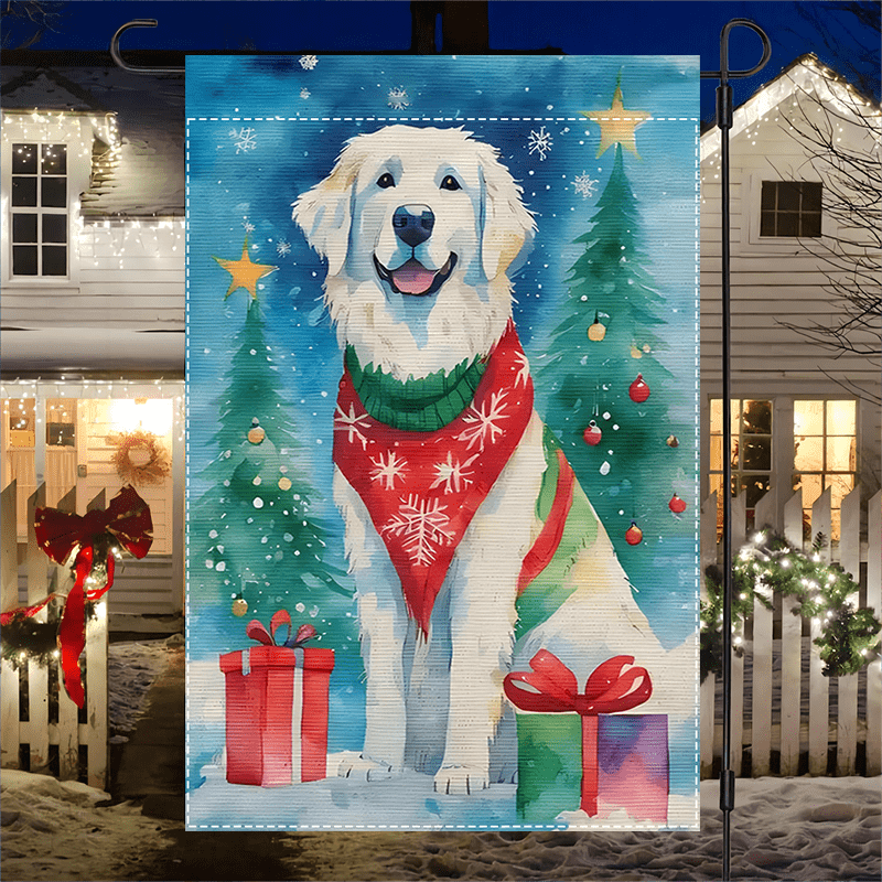 

1pc, Christmas , 12x18inch, Double-, , Polyester, & Decor,