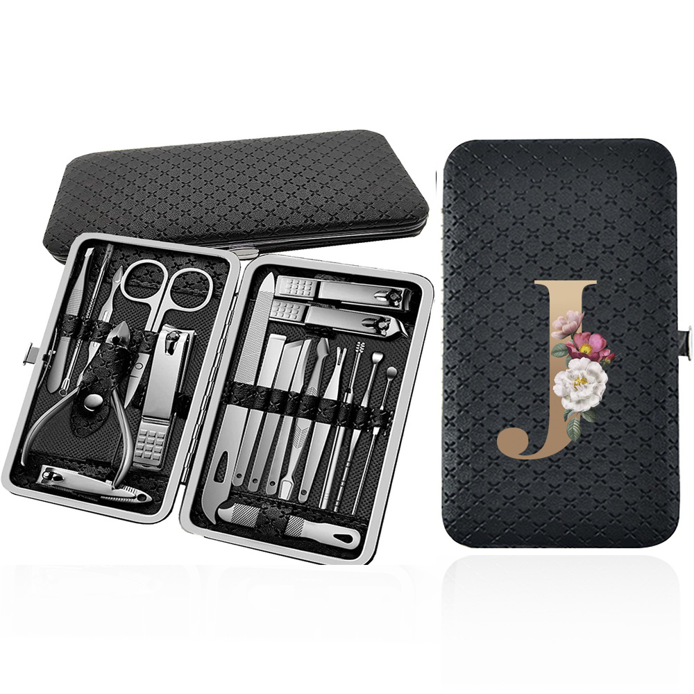 Portable 19pcs Nail Clipper Set with Beauty Tools
