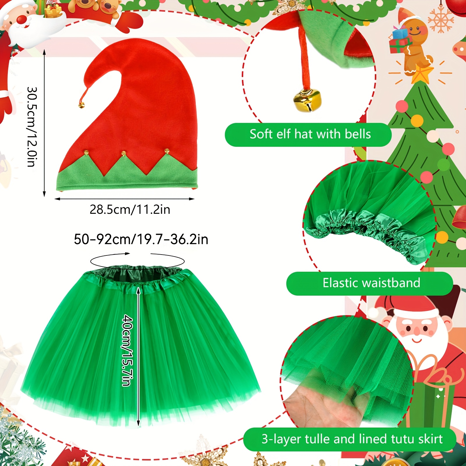 5pcs christmas ladies dress set vibrant red green color - Temu Cyprus