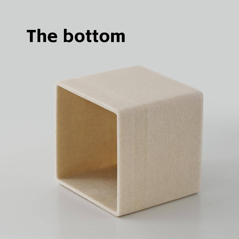   resin tissue box cover & dispenser - beige with white trim, durable rectangular holder with rounded corners, space-saving design for bathroom, kitchen, living room, office - decorative toilet paper storage in beige,, brown, gray tones - easy to clean & scratch-resistant, tissue holder bathroom Product details 6