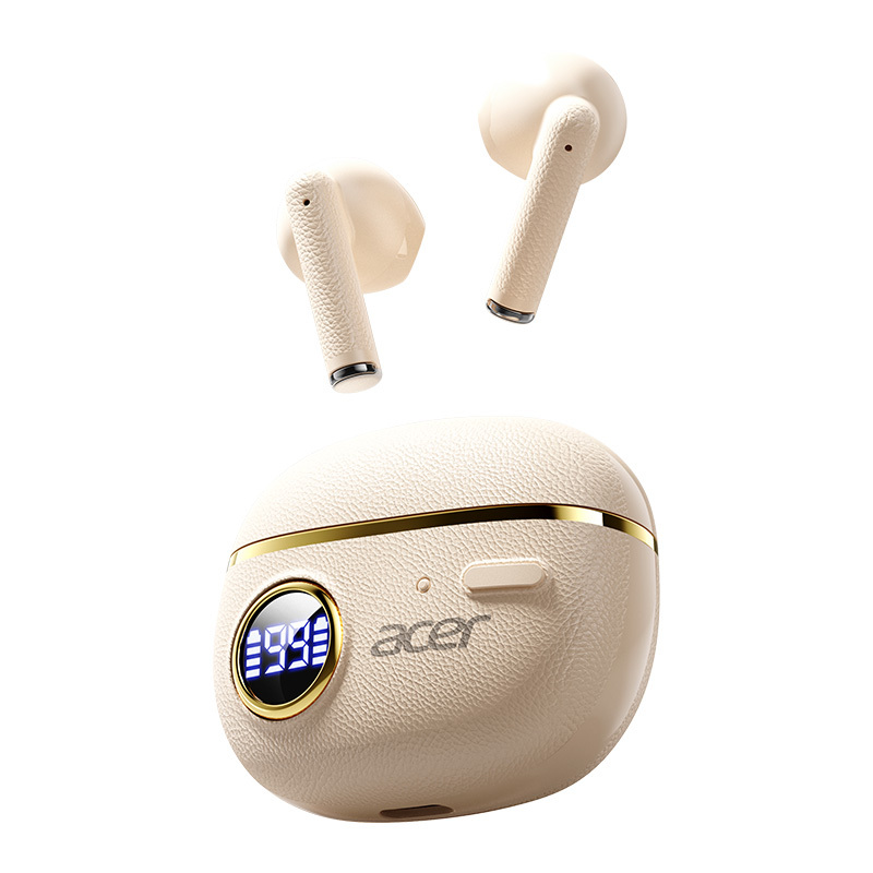 [acer] True Wireless In-ear Earbuds In Wireless 6.0 Chip 14-hour Led Digital Display Charging Case For Sports Includes Type-c Cable Unisex Perfect For Holiday Gifts