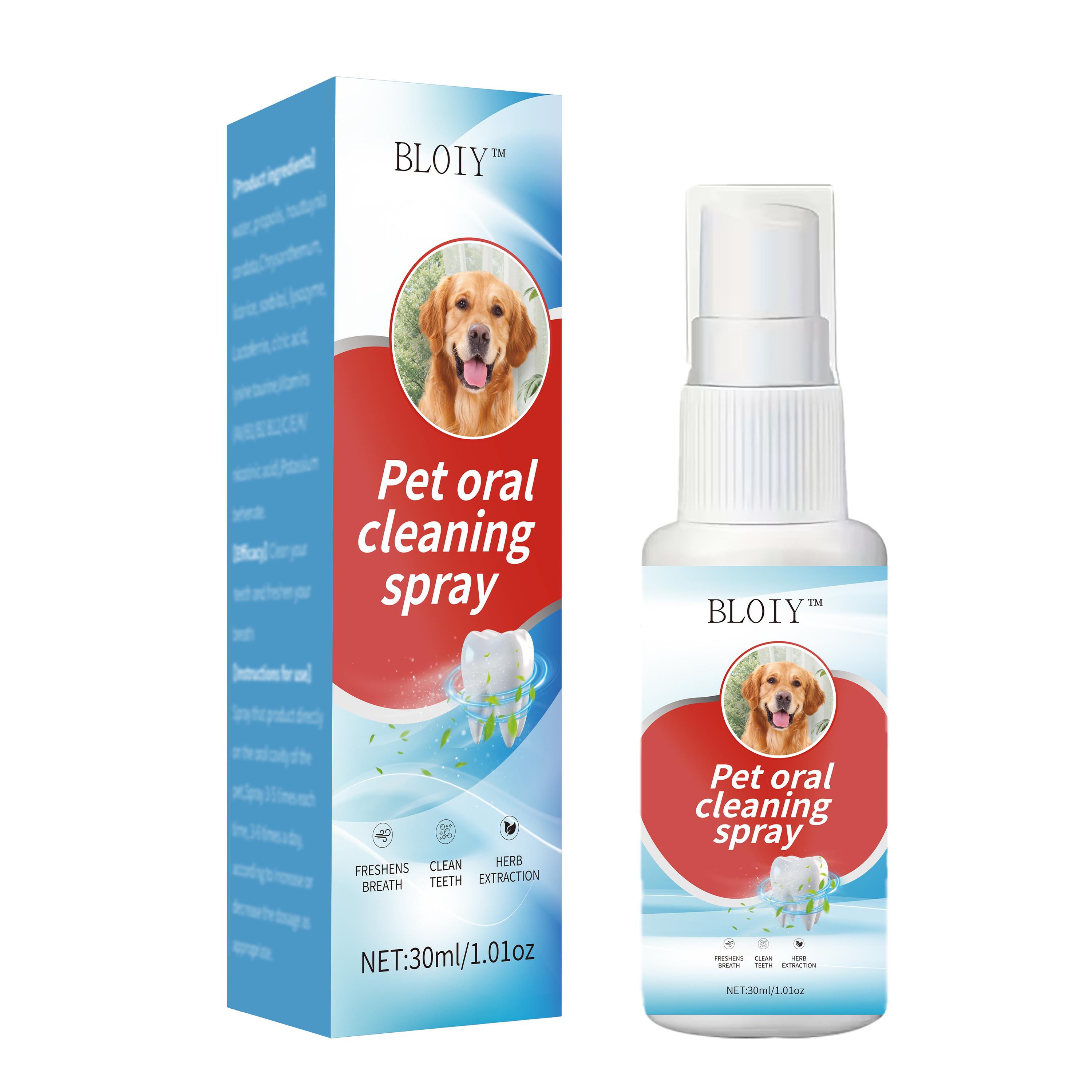 Image of Professional Pet Oral Spray! No Brushing Needed, 30ml Pet Oral Food Cleaning Spray For Dogs And Cats, Daily Oral Care