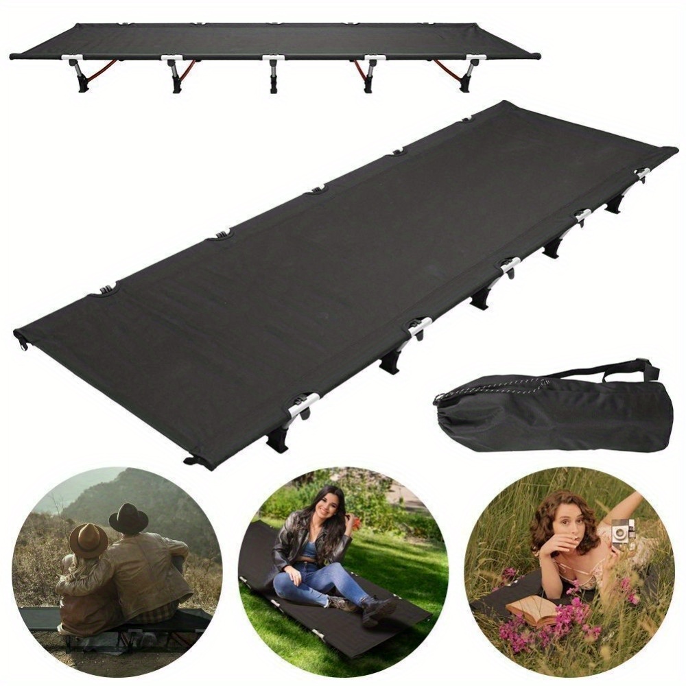 New Lightweight Camping Cot, Portable Folding Bed For Adults, Compact Camp Bed Gift