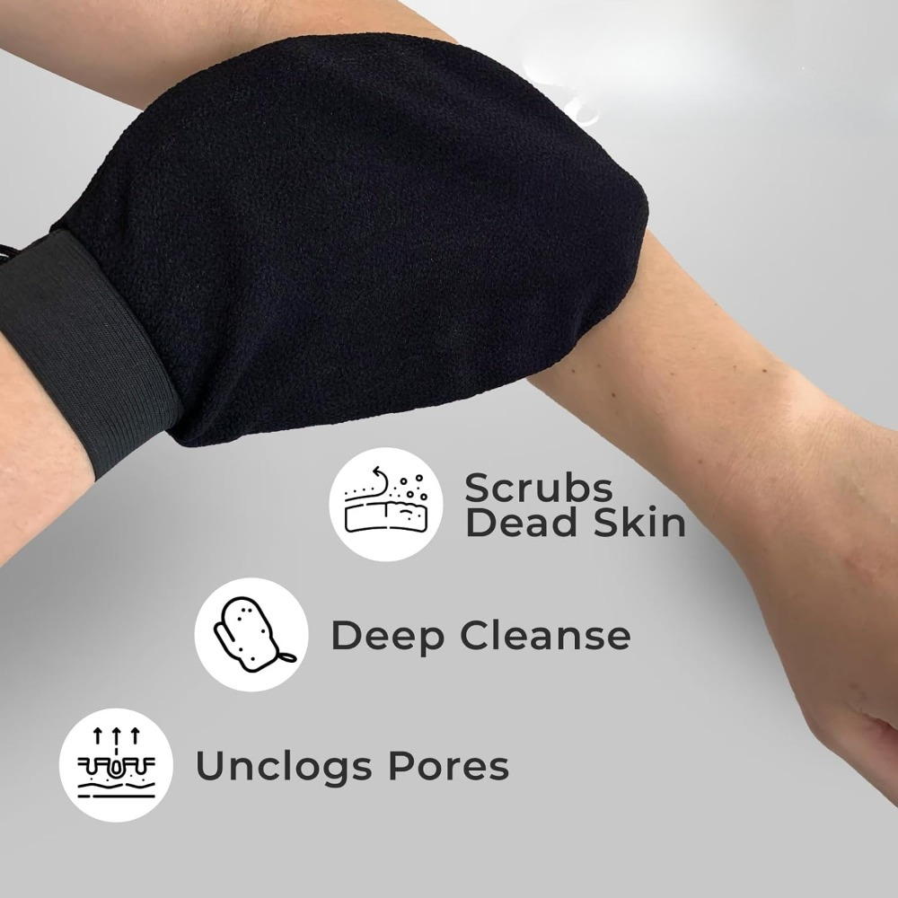 

Black Scrub Gloves, Shower Gloves, Back Towel, Scrub Towel, Back Towel, Shower Gloves, Massage