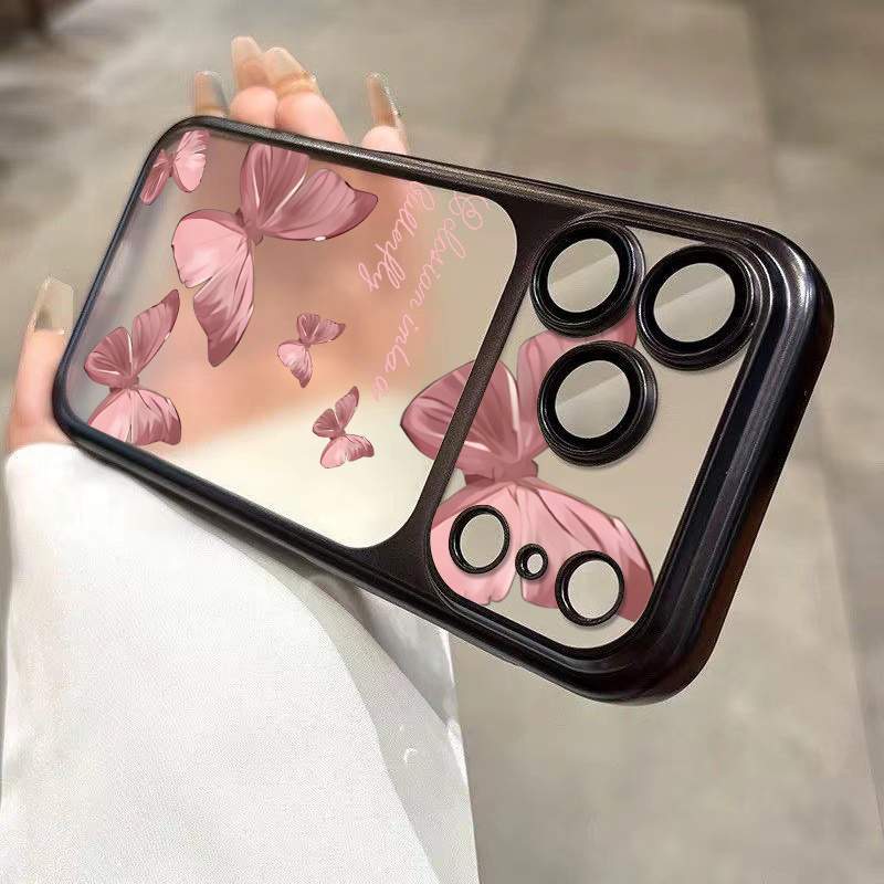 Phone Case: Pink Ribbon Matte Phone Case Compatible With Iphone 17 Pro Max Air 16 15 14 13 12 11 Pro Smooth Feel Clear With Lens Protector Cases. Edition, Anti-slip Protective Cover With Grip Phone